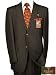 Valenti Mens Suit Hand Tailored Made in Italy Super 150s Merino Wool and Cashmere Blend Complete Jacket and Pants for Year Round Use Dk Brown Pinstripe Retail $1749