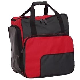 Sac � chaussures de ski. Sac � dos FUNKTION TOP original PAUL KURZ rouge/noir