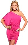 Sexy Kimono Sleeve One Shoulder Rhinestone Cocktail Club Evening Mini Dress