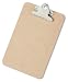 Saunders 05610 Hardboard Clipboard, Memo Size, for Sheets Up to 6w x9h, Carton of 24