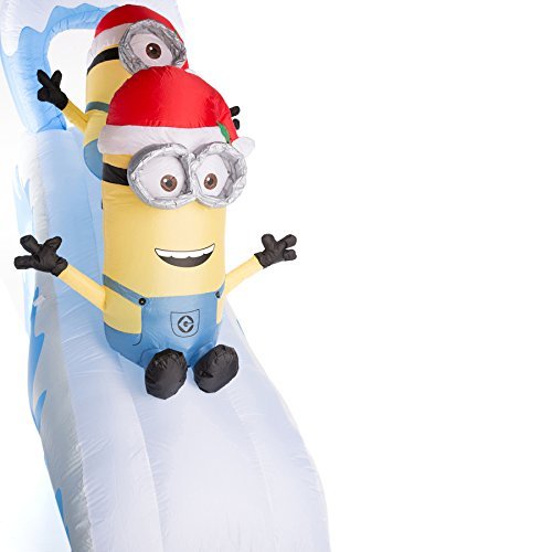 Airblown Inflatable - Minions Naughty or Nice Slide with Kevin, Stuart