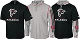 Atlanta Falcons Kids 4-7 Long Sleeve Hooded Tee Combo Pack