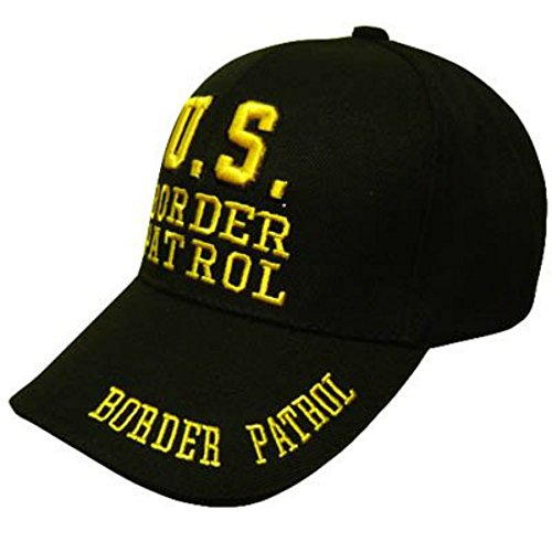 US BORDER PATROL LAW ENFORCEMENT BLACK VELCRO HAT CAP