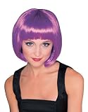 Adult Purple Short Strait Bob Super Model Costume Wig