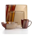 Sango Avanti 16-Piece Dinnerware Set, Brown