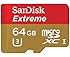 SanDisk Extreme 64GB MicroSDXC UHS-1 Card with Adapter (SDSQXNE-064G-GN6MA)