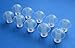 10 Large (L) Soft Replacement Mushroom Domes Eartips Earbuds Compatible with Siemens Touching, Motion, Nitro, Aquaris, Siemens Life, Lotus 12P 13P 13SP 23P 23SP 23M BTE (Behind The Ear) Hearing Aids