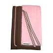 WooBee All Weather Blanket- Pink/Chocolate