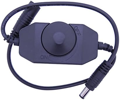 KiwiLighting DC12~24V Linear PWM LED Dimmer Controller&amp;1 Output Channel for Single Color LED Strip Light(Black)