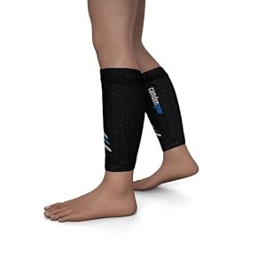 Calf Compression Sleeve for Leg / Shin Support - Athletic Socks for Lower Leg and Shin Guard - Replace Leggings, Tights and Socks to Recover From Shin Splint and Pains Incurred From Running or Playing Basketball - X Large