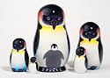 Emperor Penguin Nesting Doll 5pc./5"