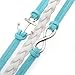 AONIMEI Fashion Lady Strands Suede Rope Bracelet Gift