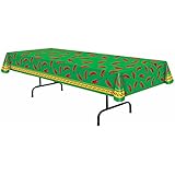 Beistle 57301 Chili Pepper Tablecover, 54 by 108-Inch