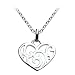 Kit Heath Swirled Sterling Silver Heart Necklace