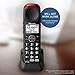 Panasonic KX-TGMA44B Amplified Additional Cordless Handset for KX-TGM430B, Black