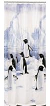 Penguin Party Vinyl Shower Curtain
