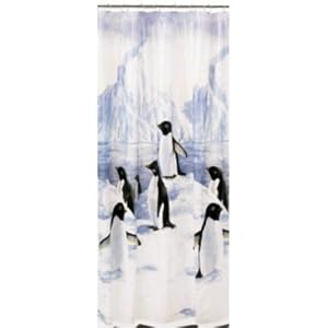 Penguin Party Shower Curtain