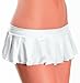 Escante Women's Pleated Mini Skirt, White, One Size