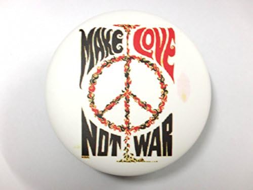 Peace Make Love Not War Sign Symbol Pin Pinback Button Badge Diy