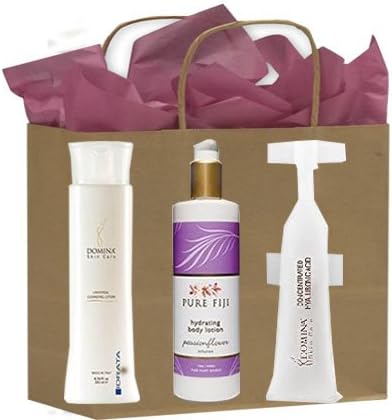 Mothers Day Beauty Gift Sets - (Domina) Universal Cleansing Lotion, Concentrate Jaluronic Acid (Pure Fiji) Body Lotion Passionflower