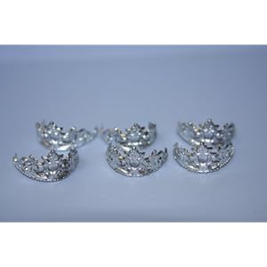 A 6 Pack of Doll Crowns in Silver Made to Fit the Barbie Doll A 6 Pack of Doll Crowns in Silver Made to Fit the Barbie Doll
