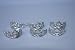 A 6 Pack of Doll Crowns in Silver Made to Fit the Barbie Doll