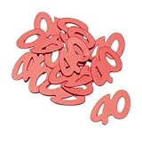 40th Anniversary Red Metallic Confetti
