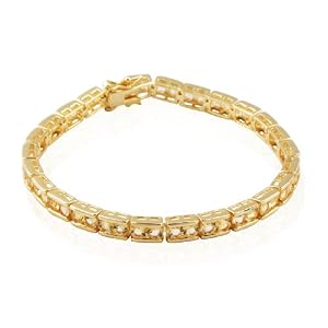 18k Yellow Gold Plated Sterling Silver Citrine 3.5mm Bracelet, 7.25 by