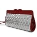 Stewart Stand Stainless Steel Clutch/Wristlet Red
