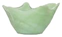 Colorful Recycled Art Glass Fern Green Small Dip Bowl 6"D Set / 2