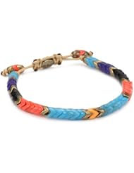 M.Cohen Hand made Designs Multi Colored Navajo Style African Glass Bead Bracelet