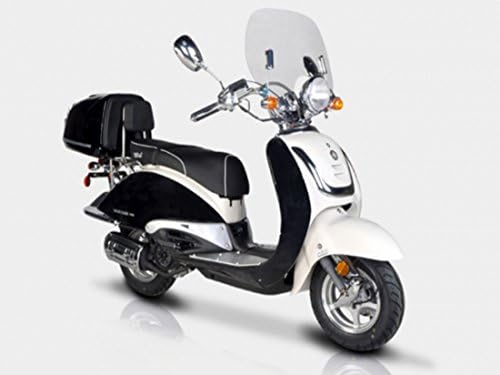 BMS Heritage 2-Tone 150cc 4-Stroke Euro-Style Gas Powered Scooter 80 MPG 45 MPH