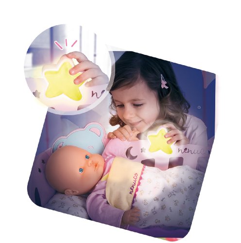 Imagen 4 de Famosa Nenuco Cunita Duerme Conmigo - Cuna con luz y sonido para muñecos Nenuco para colgar al lado de la cama