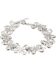 Butterfly Link Bracelet in Sterling Silver