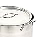 Bene Casa - Durable Stainless Steel Kettle with Lid and Handles (20 Quarts/5 Gallons) - Perfect Size for Extract Brewing - Dishwasher Safe