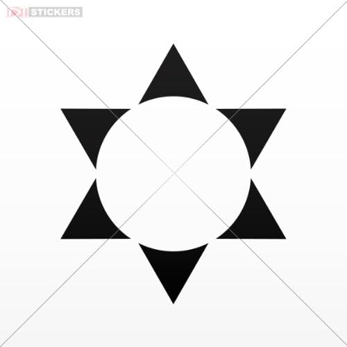 Decals Vinyl Sticker Size: 5 X 4.3 Inches Black