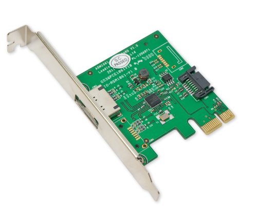 Syba 1 SATA III and 1 eSATA III Port PCI-Express x1 Card (SY-PEX40040)