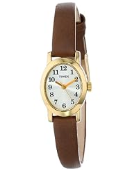 Timex Womens T2M567 Cavatina Brown Leather Strap Watch