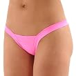 Dancers Delight Lycra Thong Pantie SeXy 6 Color Options Black Red White Hot Pink Nude or Turquoise
