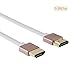 CableCreation Ultra Thin HDMI Cable Male to Male, 3.3ft HDMI 2.0 High-Speed Slim Low Profile Cable, Support 3D, 4K@60Hz, Audio Return Channel(ARC), Latest Version for PS4, X-Box etc, Braided, 1M