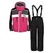The kids Sumaco suit from Trespass, is a two-piece ski suit that is waterproof, windproof and breathable.