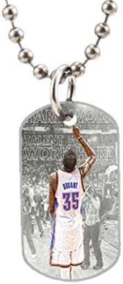 Kevin Durant's quotes, famous and not much Custom New Big Size Oval Dog Tag Necklace,Extra one pc 3.3 " inch and 30" Aluminum Bead Chain
