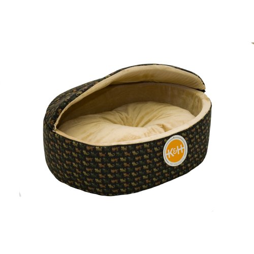 K&H Cuddle Sleeper Hooded Cat Bed, Small 14-Inch 