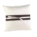Jean M. Ring Bearer Pillow- Brown/ Cream