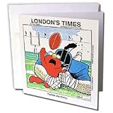 Londons Times Health and Vanity Trends Cartoons - Tackle Me Elmo - Greeting Cards-12 Greeting Cards with envelopes