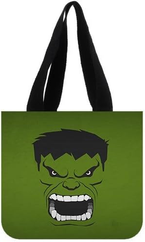 Custom Incredible Hulk 100% Canvas Tote Bag Carrying Shopping Grocery Bags High Quality Handbag(two Sides)