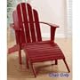 Red Outdoor Patio Woodstock Adirondack Chair