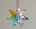 Light Rainbow Daisy Ornament with Austrian Crystal
