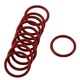 uxcell Oリング　ォリング　10個　赤い　ゴムオイルフィルターシール　ガスケット　20mmX 16mmX 2mm
