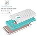 iPhone 6S Case,EC™ [Shockproof] Apple iPhone 6S Case, Heavy Duty Dual Layer Hybrid Stud Rhinestone Bling Protection Cover Case for Apple iPhone 6S / 6 (A White+Turquoise)